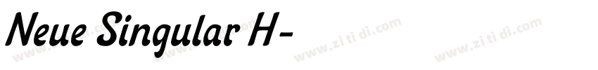 Neue Singular H字体转换